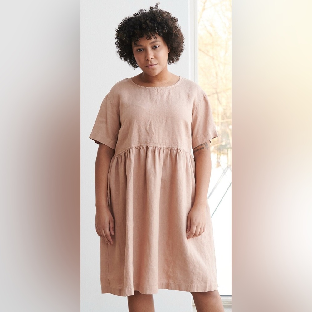 Linen pink Women's Dress